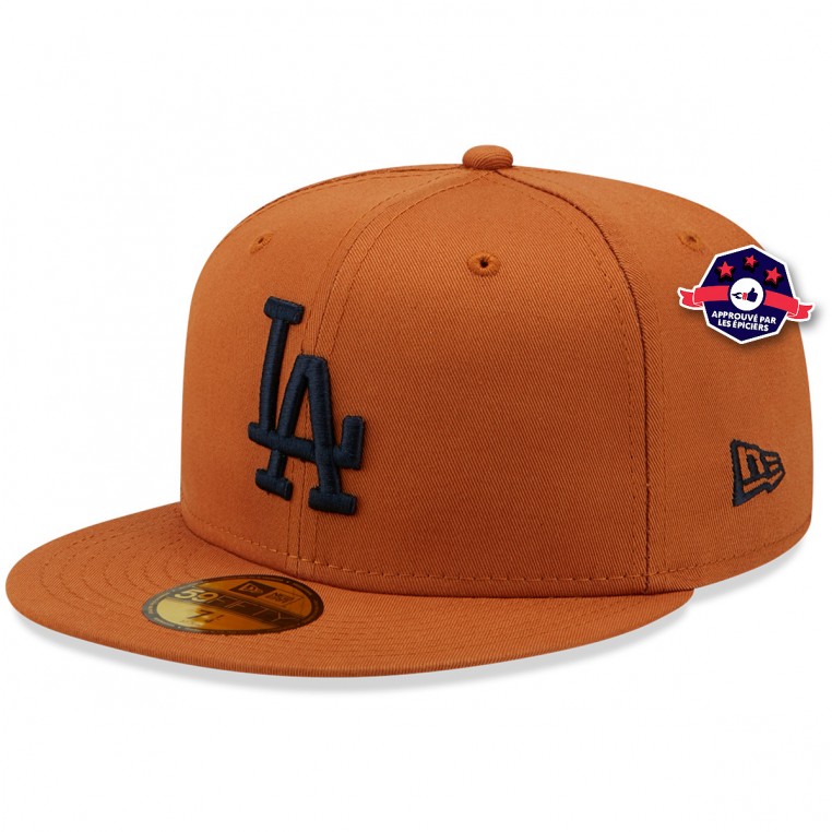 Casquette New Era - Los Angeles Dodgers - 59Fifty - Marron caramel