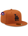 Casquette New Era - Los Angeles Dodgers - 59Fifty - Marron caramel