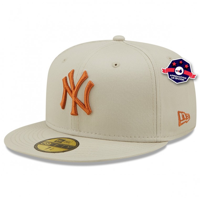 Casquette New Era - New York Yankees - 59Fifty - Beige clair