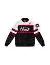 Veste en Satin - Miami Heat - Special Script - Mitchell and Ness