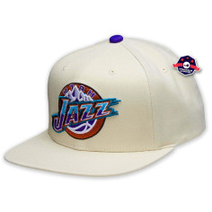 Casquette - Utah Jazz - Off White - Mitchell & Ness