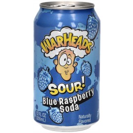 Warheads Blue Raspberry Soda - 355ml