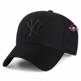 47 CAP MLB NEW YORK YANKEES SURE SHOT SNAPBACK MVP BLACK