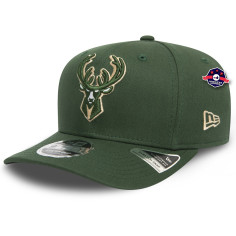 Casquette 9Fifty - Milwaukee Bucks - Team Stretch Verte