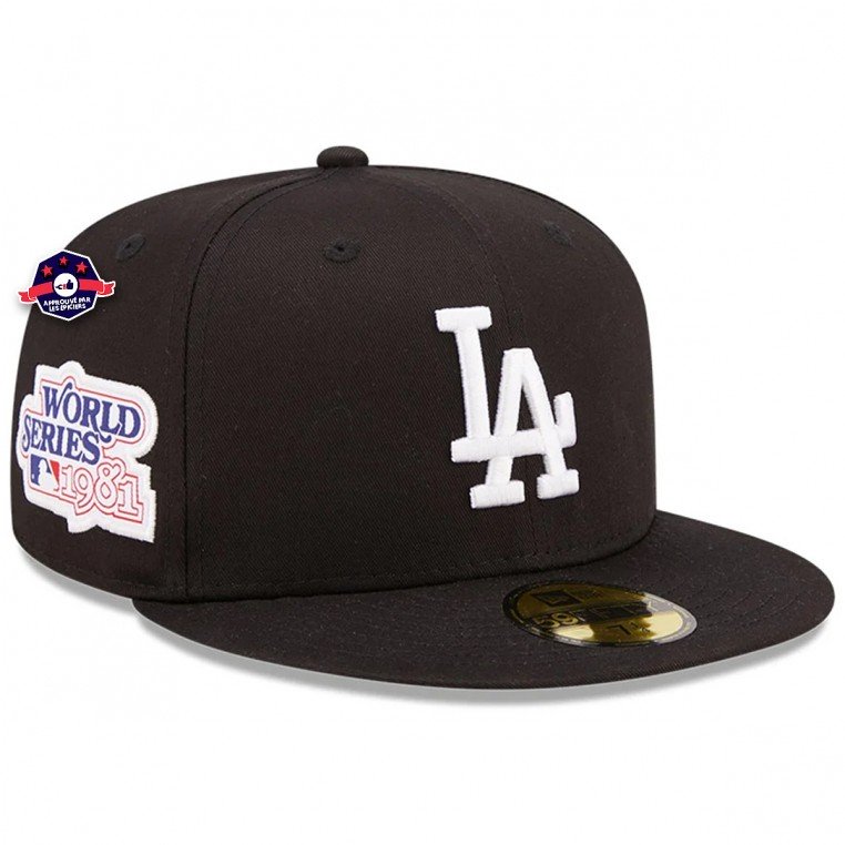 Casquette 59fifty - Los Angeles Dodgers - Side Patch- Black