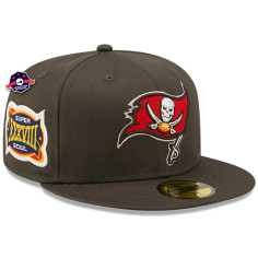 Casquette 59fifty - Tampa Bay Buccaneers - Side Patch - Gris foncé