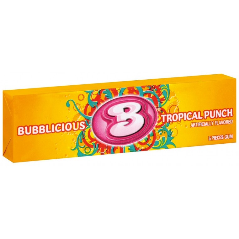 Chewing-gums Bubblicious - Fruits Tropicaux