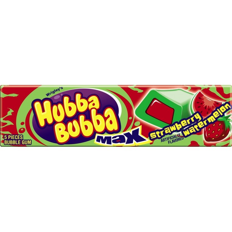 Chewing-gums Hubba Bubba Max - Fraise / Pastèque