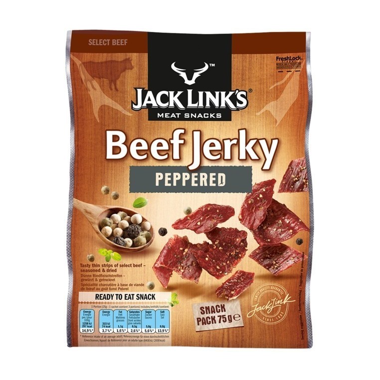 Beef Jerky Jack Link's Peppered - format XL
