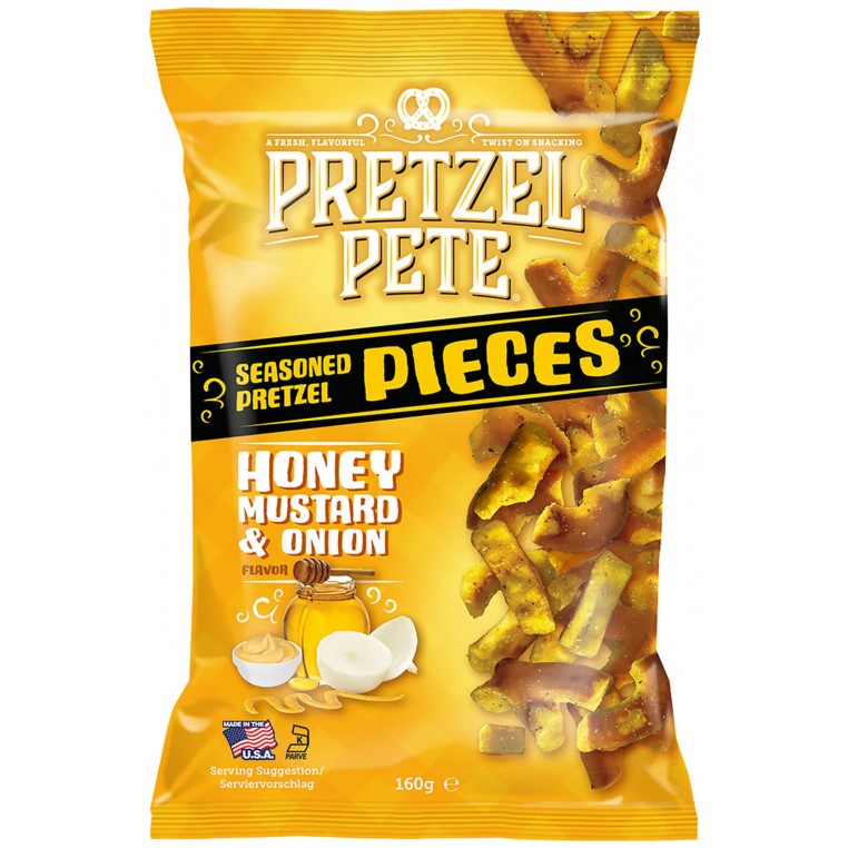 Pretzel Pete - Honey Mustard & Onion - 160g