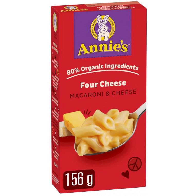 Paquet de Macaroni & Cheese aux 4 fromages - Annies - 156g