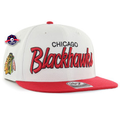 Casquette '47 - Chicago Blackhawks - Crosstown Script - Captain White