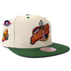 Casquette - Seattle Supersonics - Off White Two Tone - Mitchell & Ness