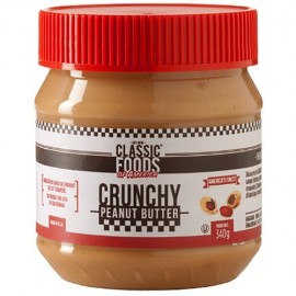 Beurre de cacahuètes crunchy - 340g - Classic Foods