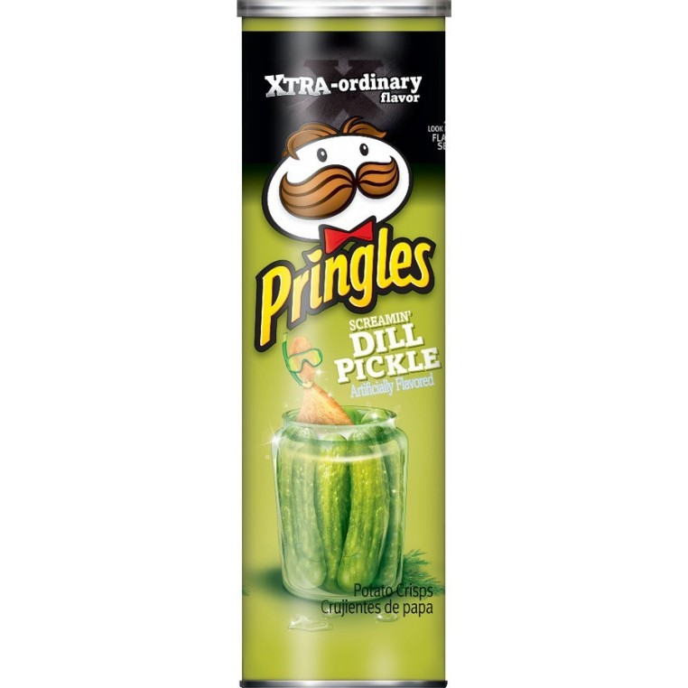 Chips Pringles parfum Cornichon - Screamin' Dill Pickle
